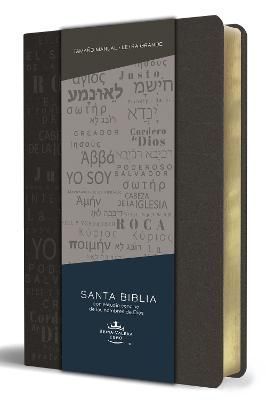 Biblia RVR 1960 Letra Grande Tamaño Manual, Simil Piel Gris Con Nombres De Dios / Spanish Bible RVR 1960 Handy Size Large Print Leathersoft ...
