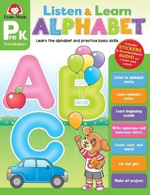 Listen and Learn: Alphabet, Grade PreK Workbook 9781645142560