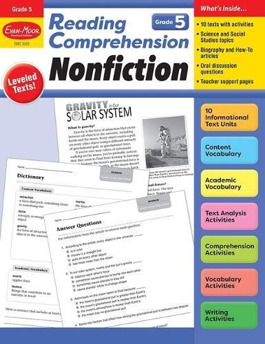 Reading Comprehension: Nonfiction, Grade 5 Teacher Resource
