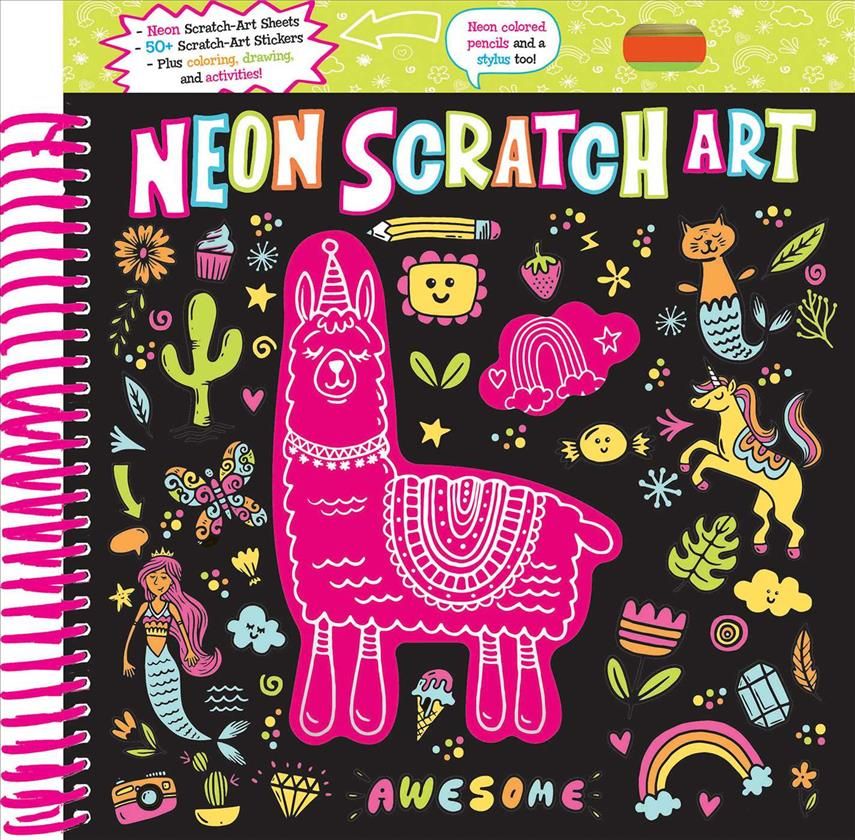 Neon Scratch Art 9781645174530 (Hardback)