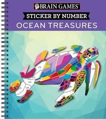 Brain Games - Sticker by Number: Ocean Treasures 9781645580348