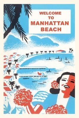 Vintage Journal Welcome to Manhattan Beach By Found Image Press