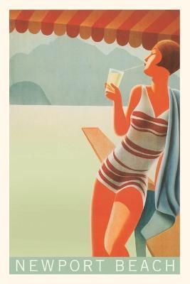 Vintage Journal Newport Beach Travel Poster By Found Image Press