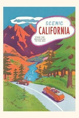 Vintage Journal California Travel Poster By Found Image Press