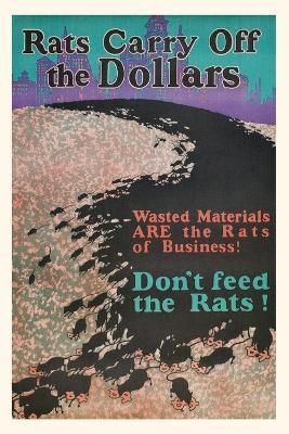 Vintage Journal Rats Carry Off the Dollars By Found Image Press