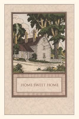 Vintage Journal Home Sweet Home, House with Trees By Found Image Press