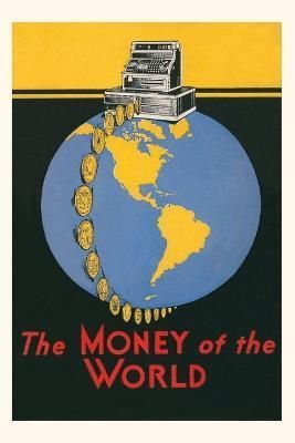 Vintage Journal Cash Register, Money of the World By Found Image Press