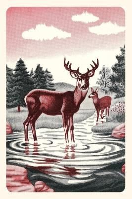 Vintage Journal Deer in Stream By Found Image Press 9781669506331