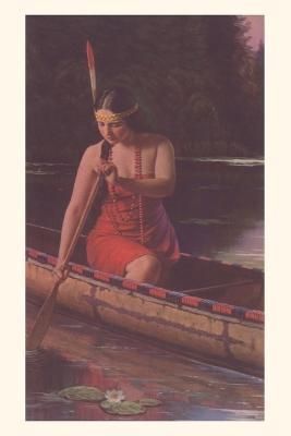 Vintage Journal Indian Woman in Canoe By Found Image Press (Paperback)