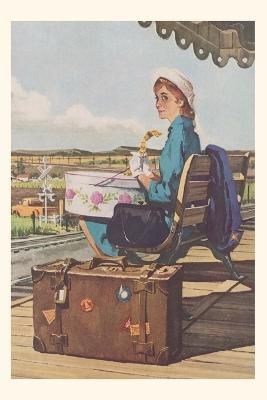 Vintage Journal Woman Awaiting Train By Found Image Press (Paperback)