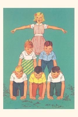 Vintage Journal Kids Forming Pyramid By Found Image Press (Paperback)