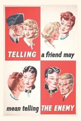 Vintage Journal Loose Lips Poster By Found Image Press 9781669508144