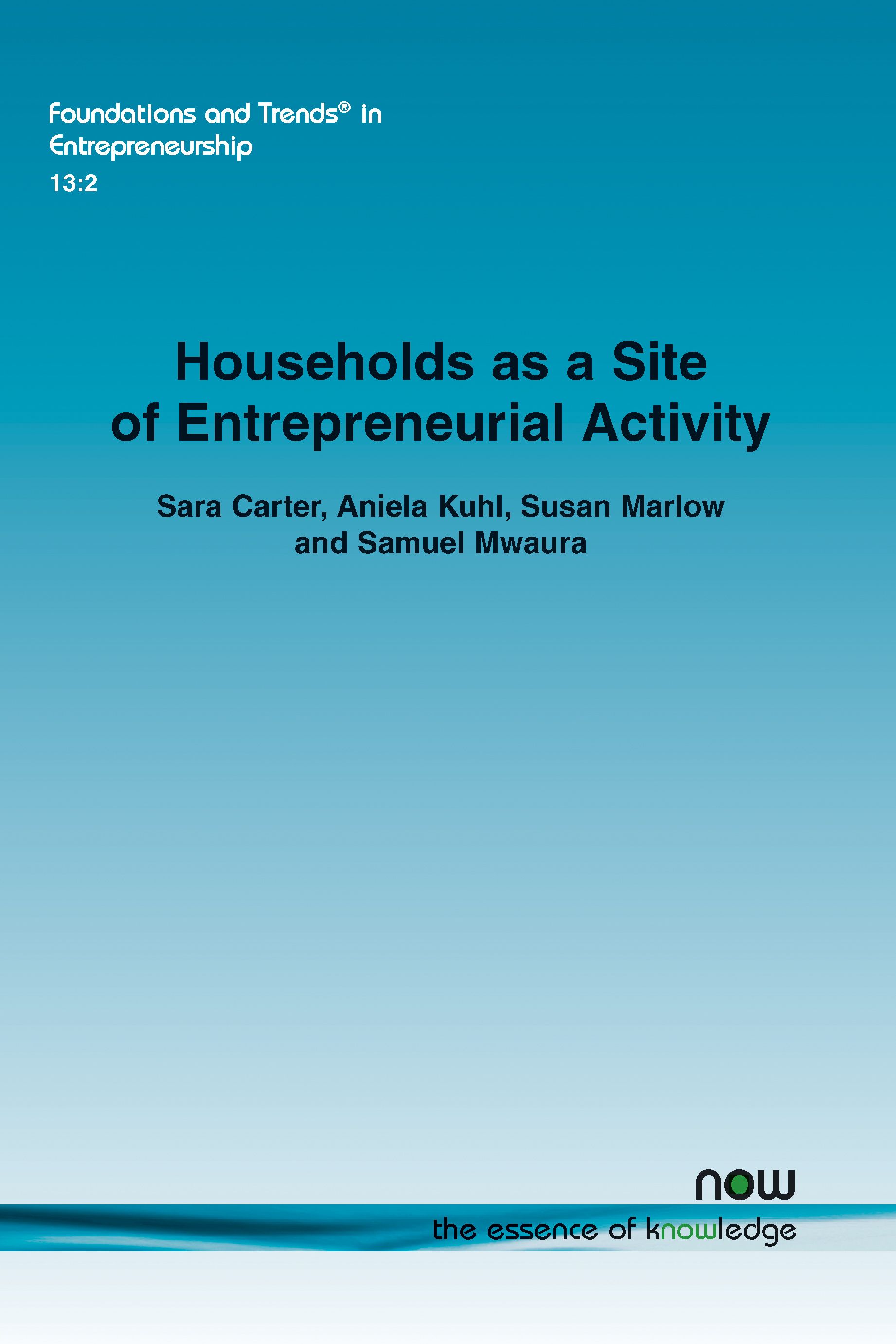Households as a Site of Entrepreneurial Activity By Sara Carter