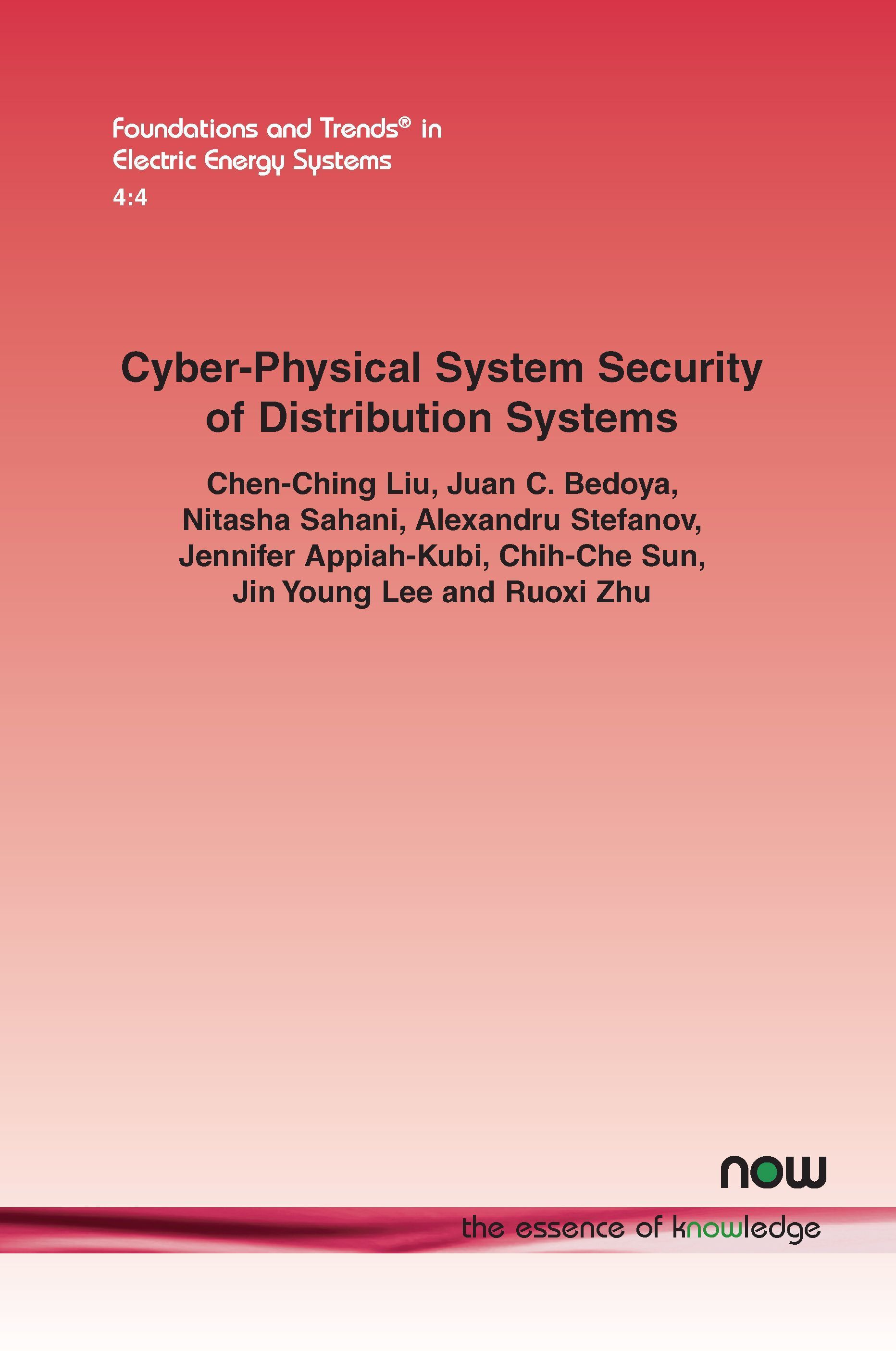 Cyber-Physical System Security of Distribution Systems 9781680838527
