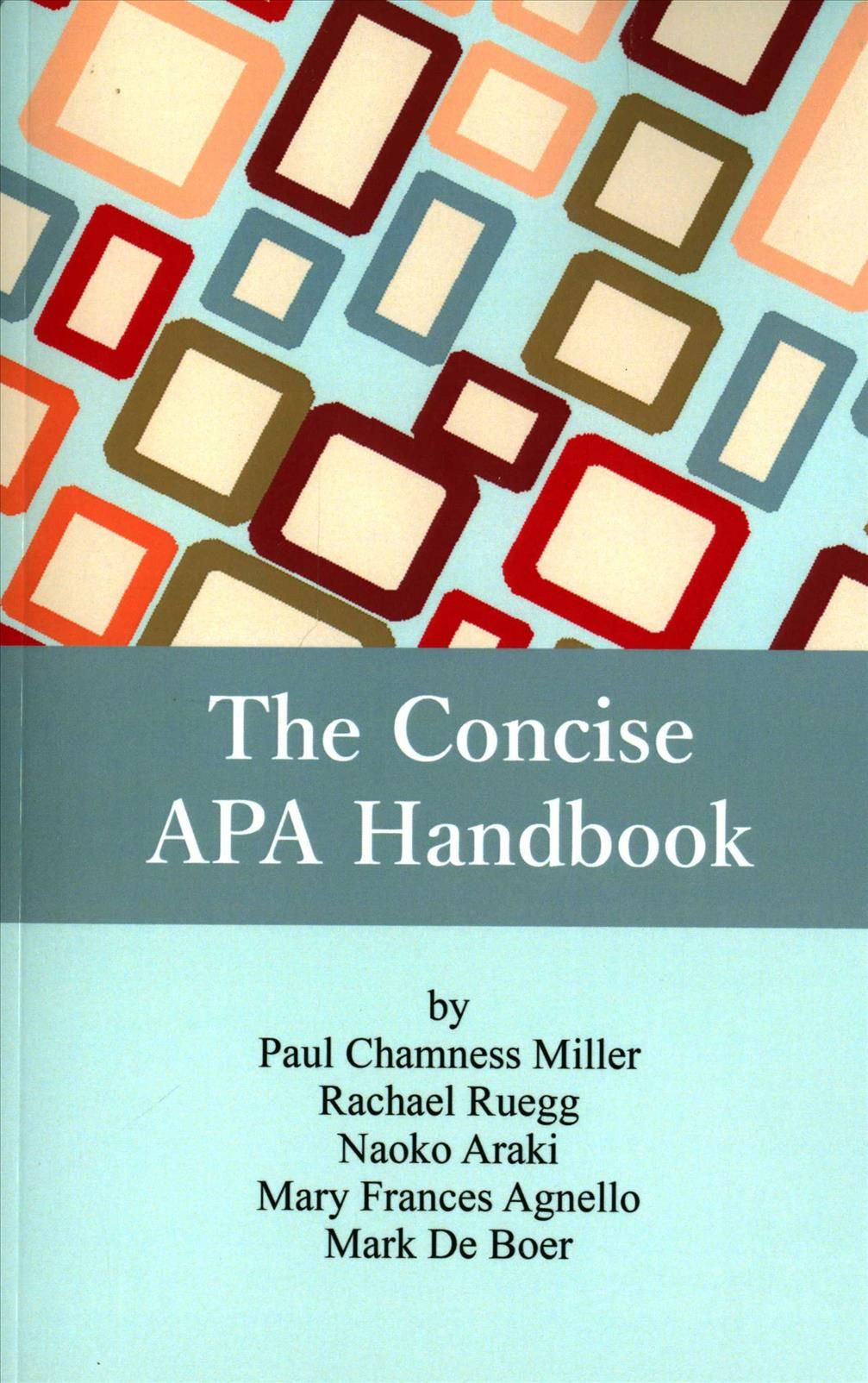The Concise APA Handbook By Miller, Paul Chamness 9781681237732