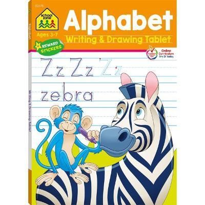 School Zone Alphabet Writing & Drawing Tablet Workbook By School Zone