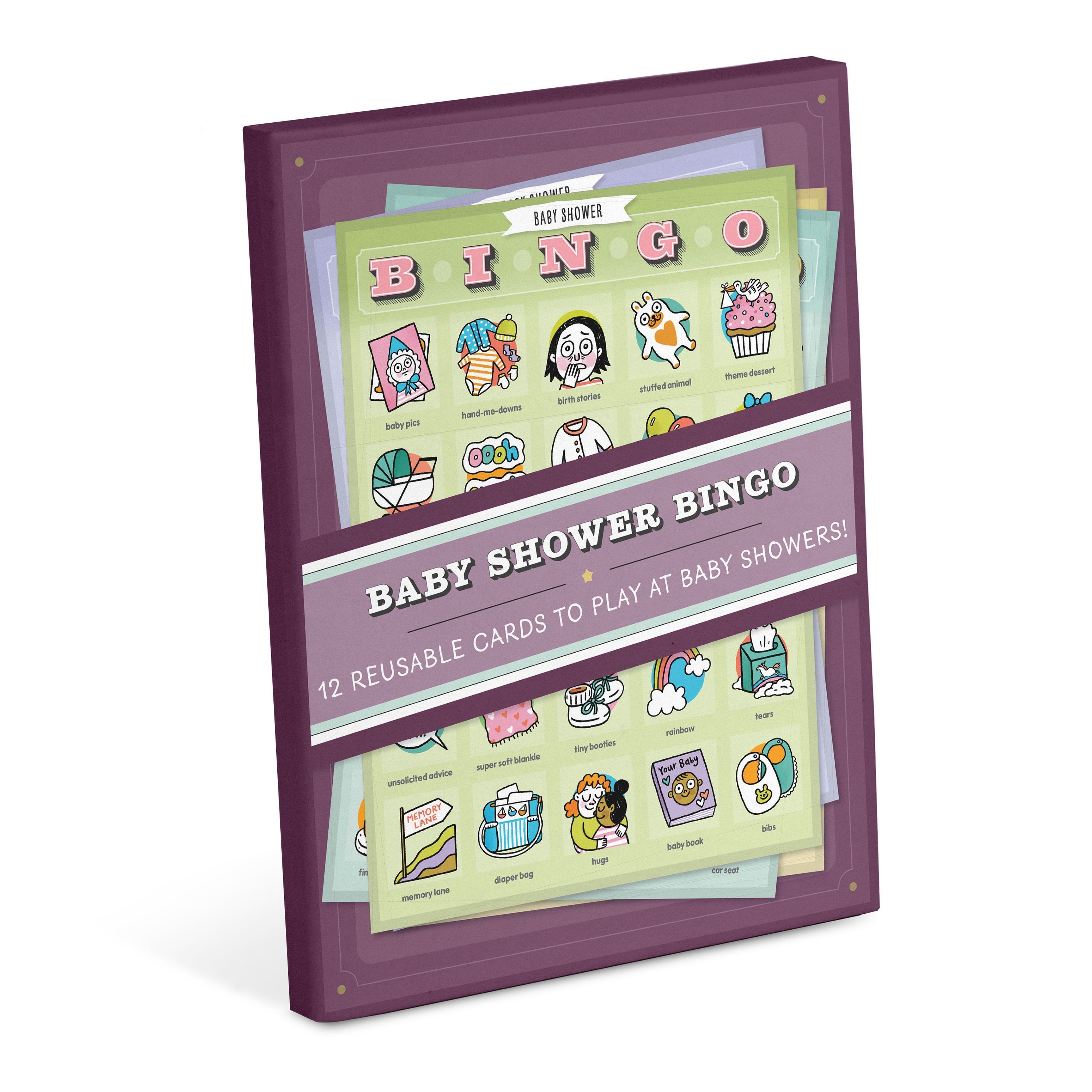 Knock Knock Baby Shower Bingo, 12 Reusable Cards for WFH Calls (Cards)