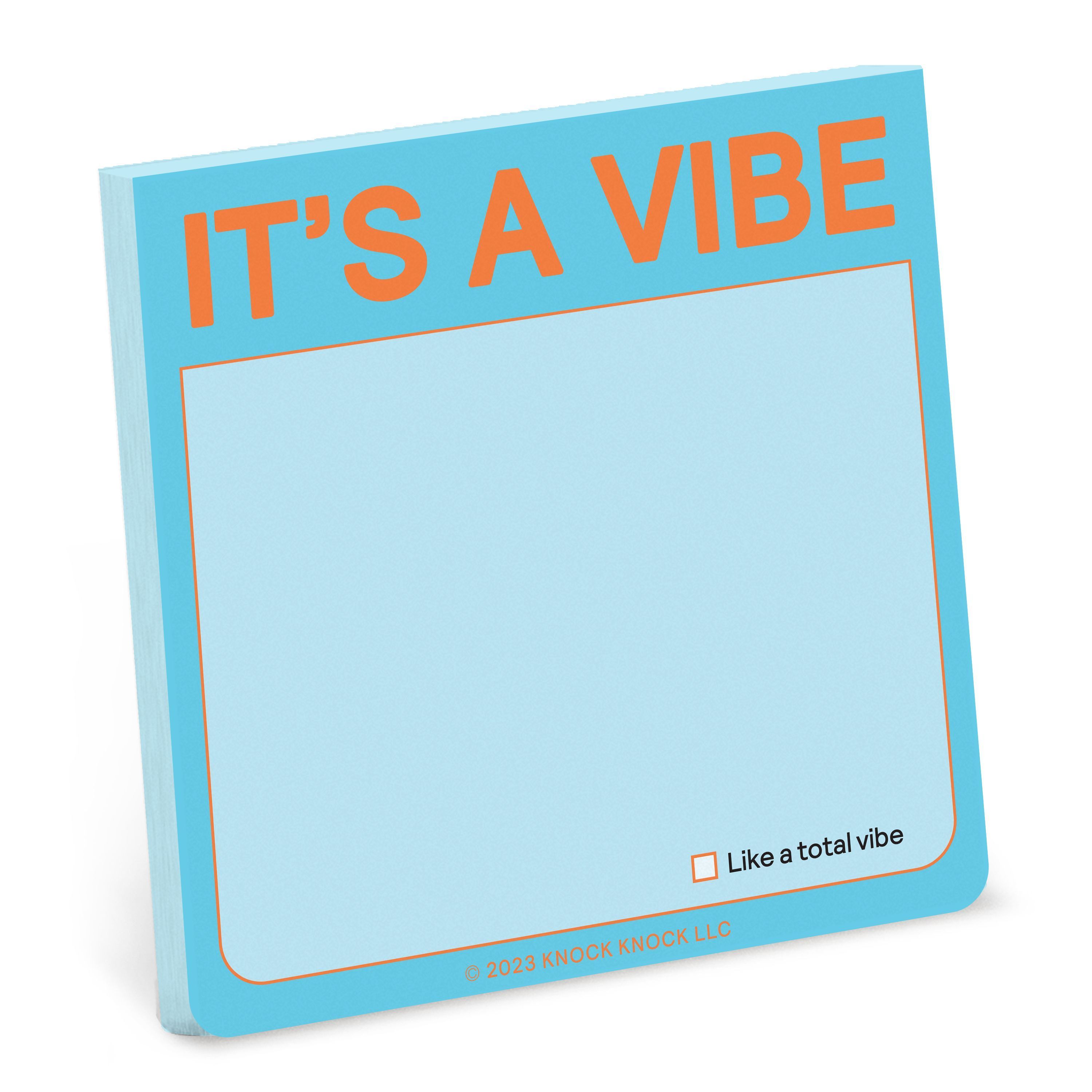 Knock Knock It's a Vibe Sticky Note By Knock Knock 9781683494041
