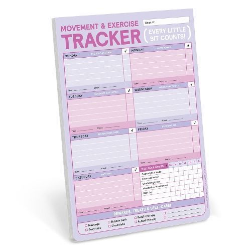Knock Knock Movement & Exercise Tracker Big & Sticky Notepads