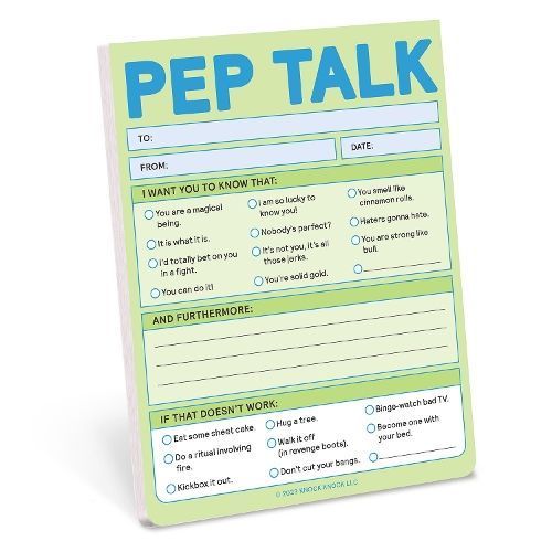 Knock Knock Pep Talk Nifty Note (Pastel) By Knock Knock 9781683494232