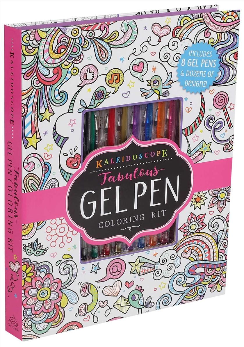 Kaleidoscope: Fabulous Gel Pen Coloring Kit 9781684123070 (Paperback)