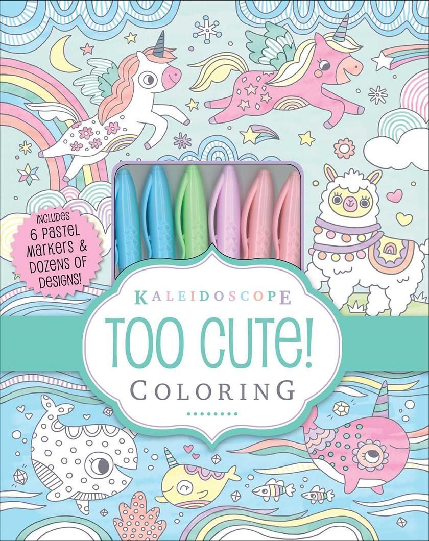 Kaleidoscope: Too Cute! Coloring 9781684126972 (Paperback)