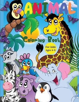 Animal Coloring Book For Kids Ages 4-8 By Dorny 9781685010188