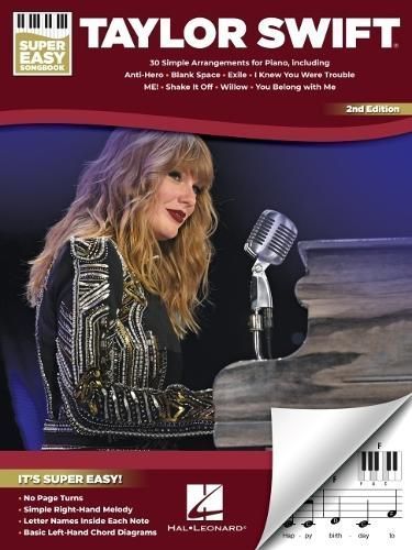 Taylor Swift - Super Easy Songbook - 2nd Edition: 30 Simple Arrangements for Piano With Lyrics