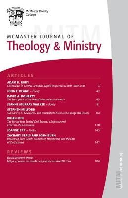 McMaster Journal of Theology and Ministry By Fuller 9781725279704