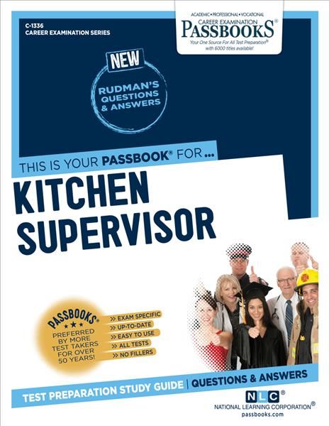 Kitchen Supervisor By National Learning Corporation 9781731813367