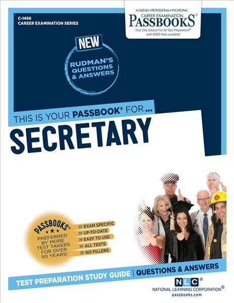 Secretary (C-1466) By National Learning Corporation 9781731814661