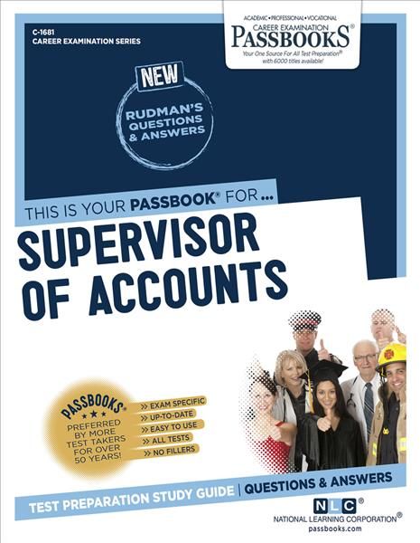 Supervisor of Accounts (C-1681) By National Learning Corporation