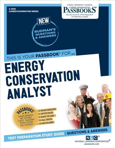 Energy Conservation Analyst (C-2035) By National Learning Corporation