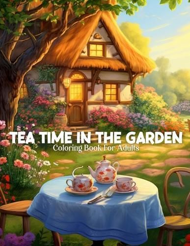 Tea Time In The Garden Coloring Book For Adults By Publishing