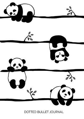 Cute Pandas - Dotted Bullet Journal: Medium A5 - 5.83X8.27 (Paperback)