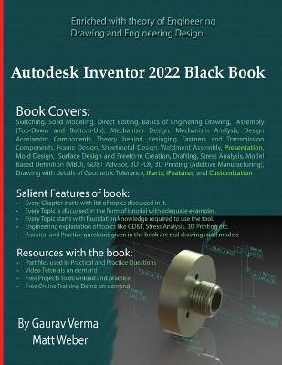 Autodesk Inventor 2022 Black Book By Gaurav Verma 9781774590331