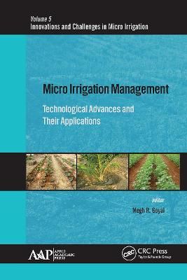 Micro Irrigation Management By Megh R. Goyal (editor) 9781774637074