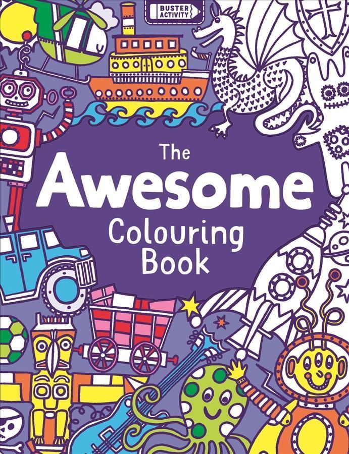 The Awesome Colouring Book By Jessie Eckel 9781780557625 (Paperback)