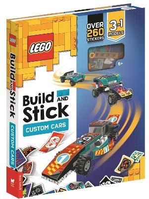 LEGO Build and Stick: Custom Cars (Includes LEGO Pieces, Book and Over 260 Stickers)