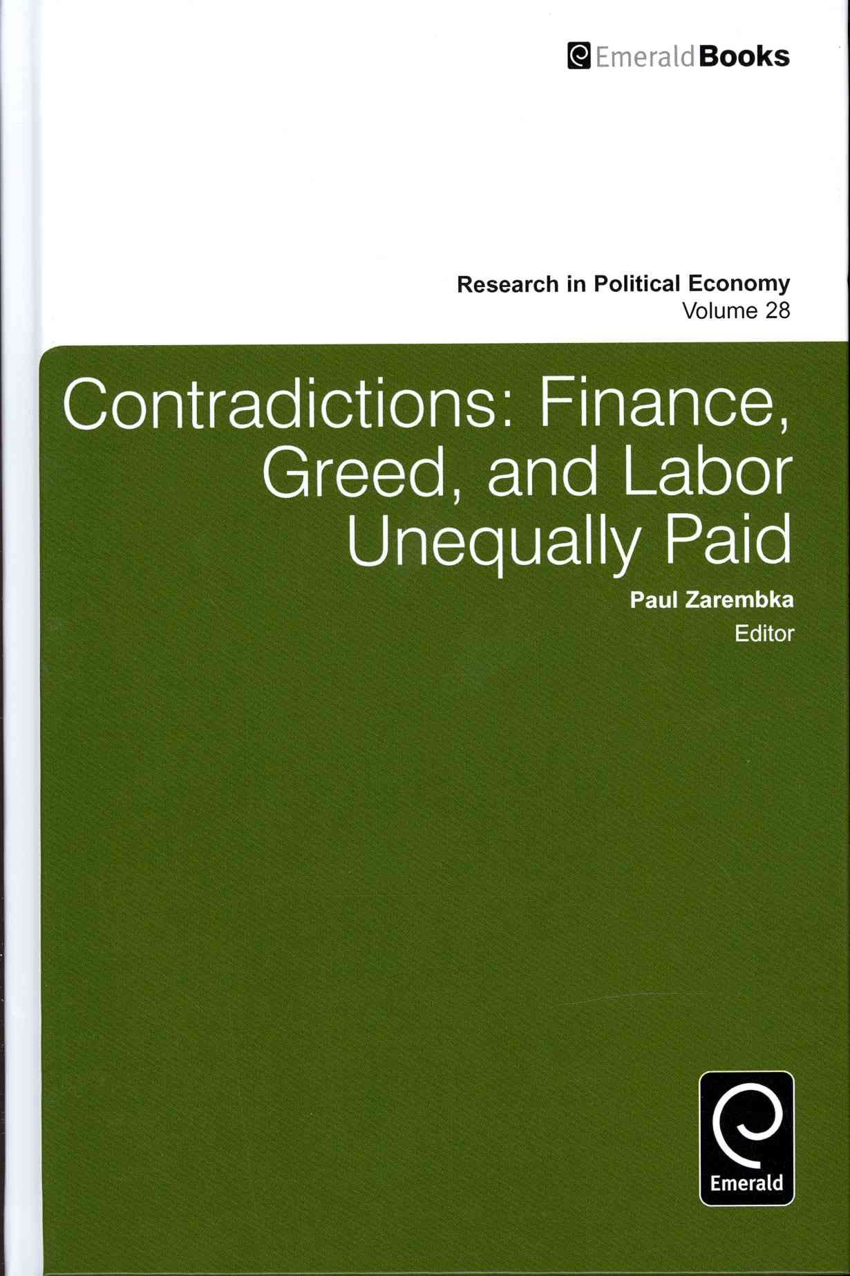 Contradictions By Paul Zarembka 9781781906705 (Hardback)