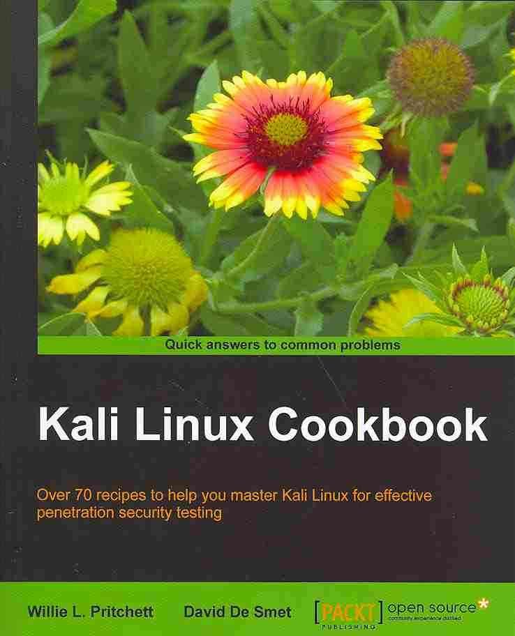 Kali Linux Cookbook By Willie L. Pritchett 9781783289592 (Paperback)