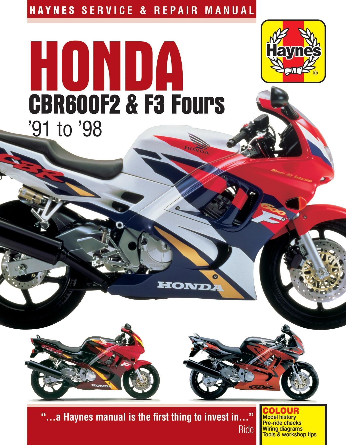 Honda CBR600F2 & F3 Fours (91-98) By Haynes Publishing 9781785210389