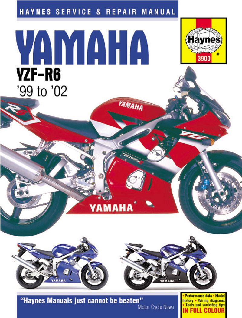 Yamaha YZF-R6 (99 - 02) Haynes Repair Manual By Haynes Publishing