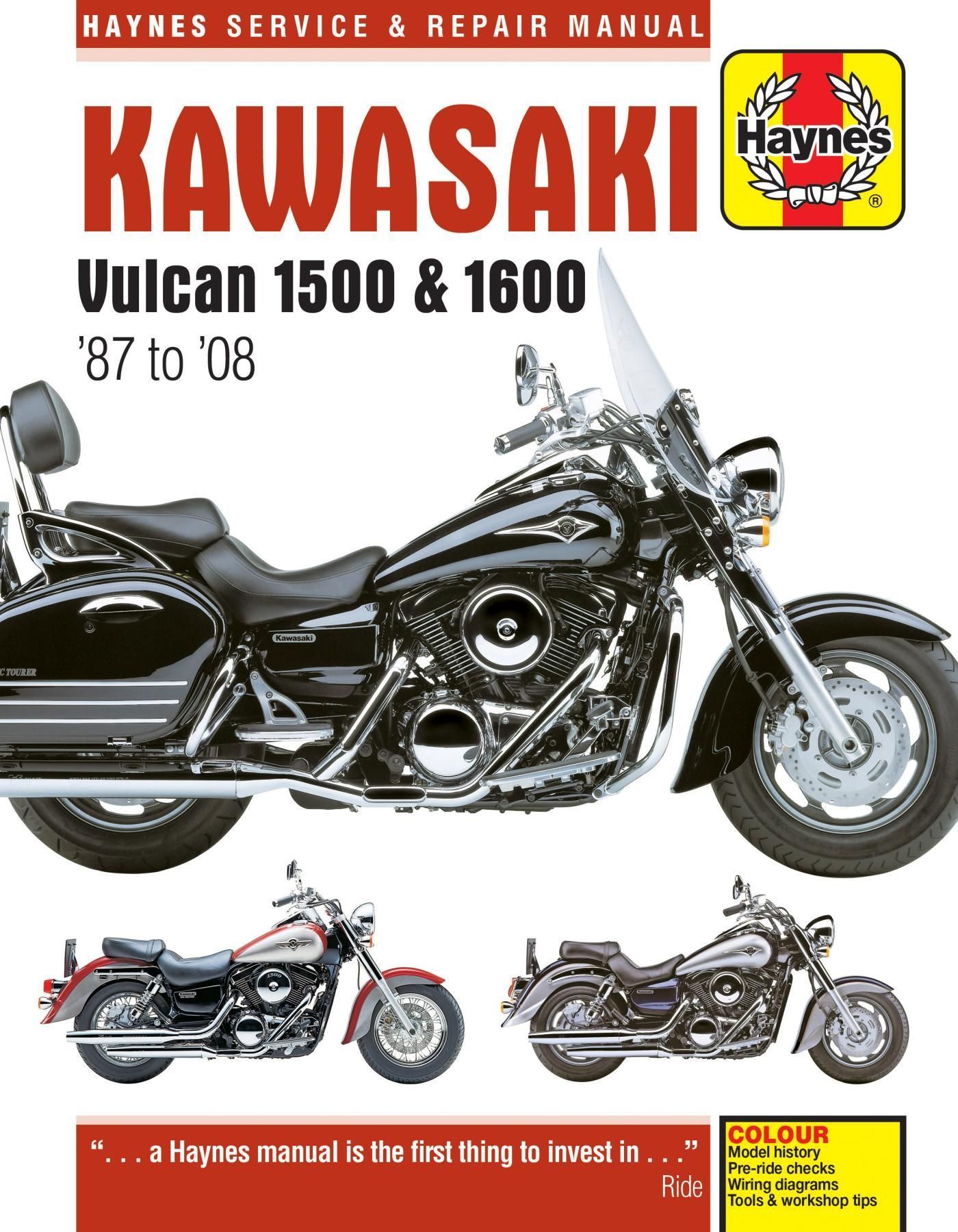 Kawasaki Vulcan 1500 & 1600 (87-08) By Haynes Publishing 9781785213915