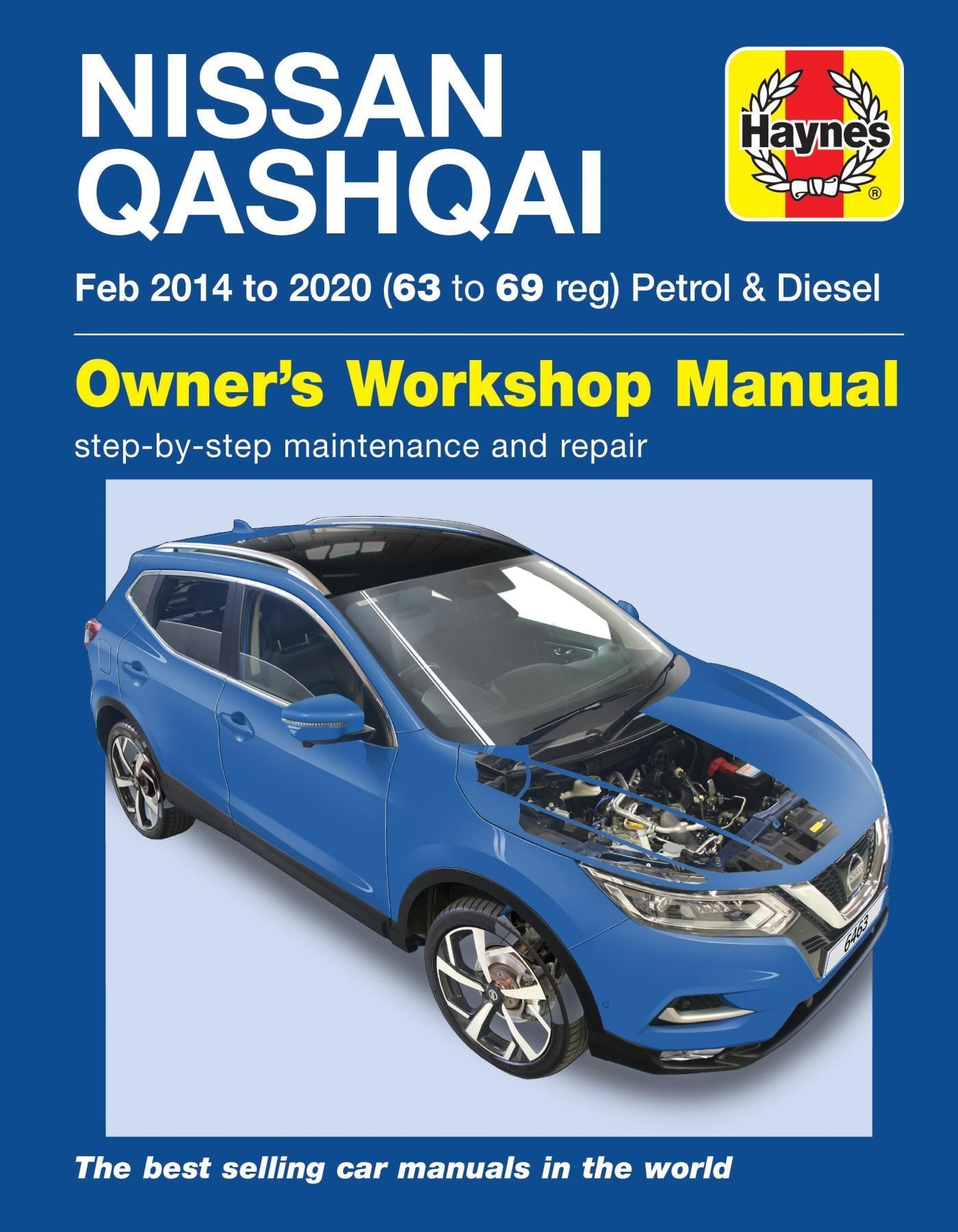 Nissan Qashqai Petrol & Diesel (Feb '14-'20) 63 to 69 By Peter Gill