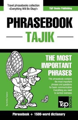 English-Tajik phrasebook and 1500-word dictionary By Taranov, Andrey
