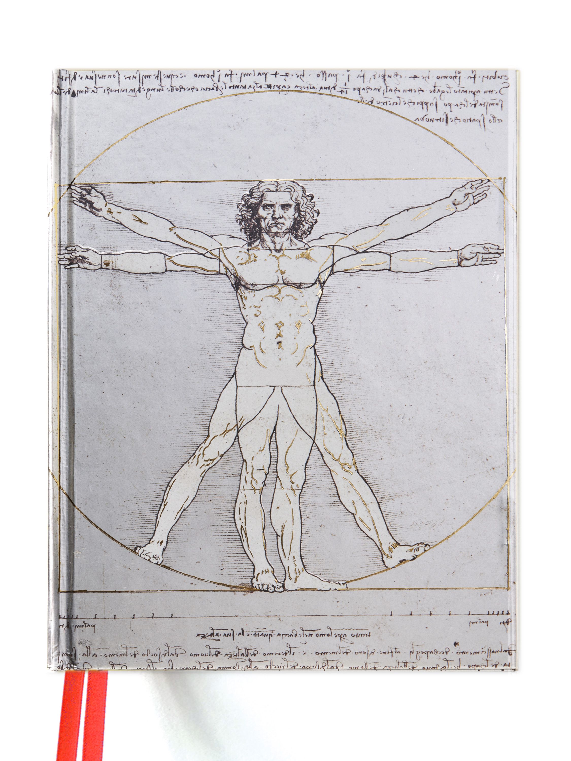 Da Vinci: Vitruvian Man (Blank Sketch Book) By Flame Tree Studio