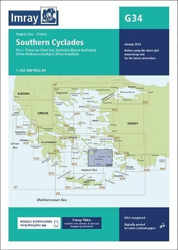Imray Chart G34 By Imray 9781786795557 (Sheet map, folded)