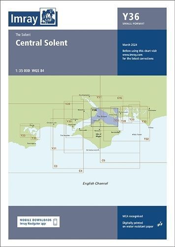Imray Chart Y36 By Imray 9781786795786 (Sheet map, folded)