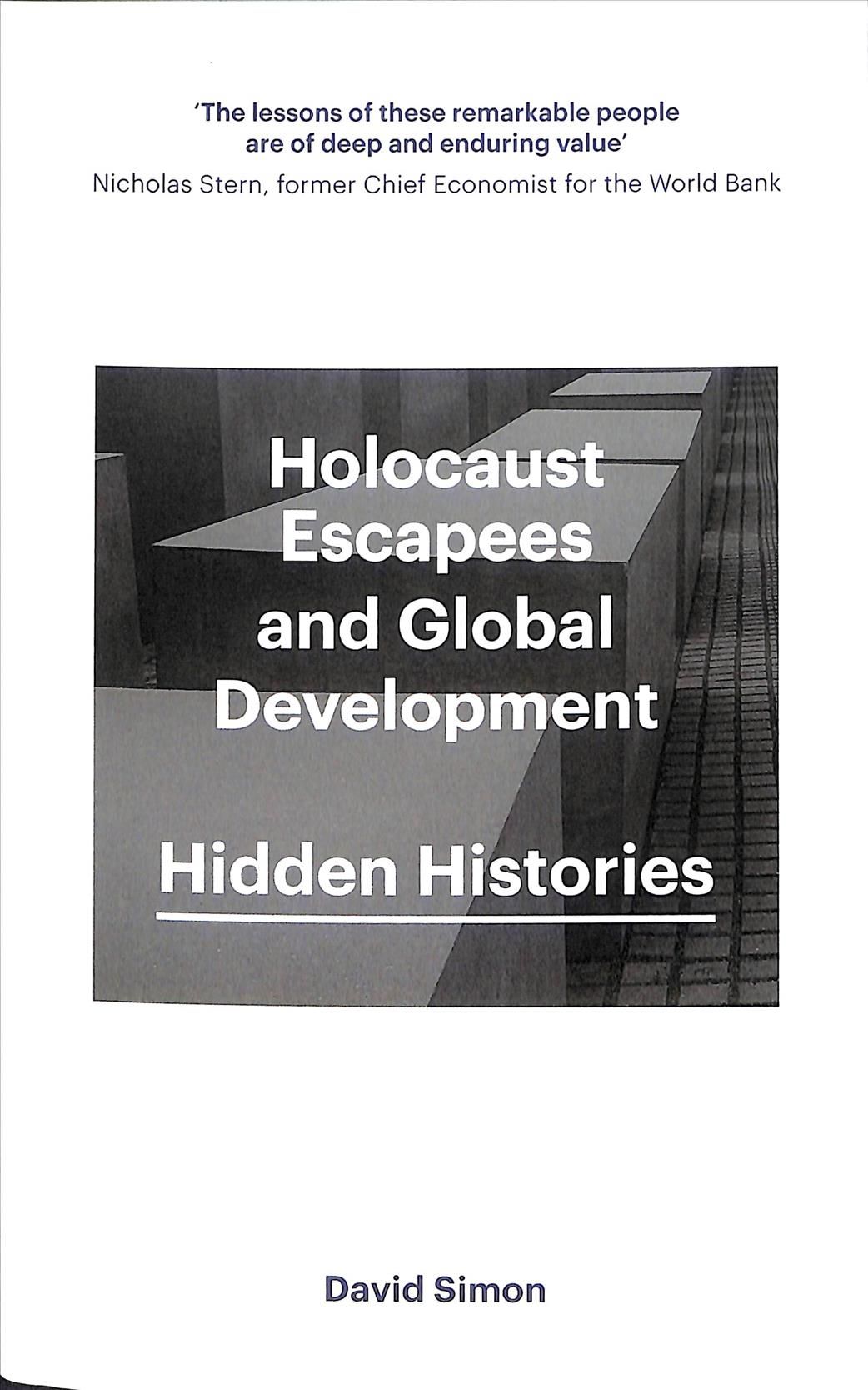 Holocaust Escapees and Global Development By David Simon 9781786995124